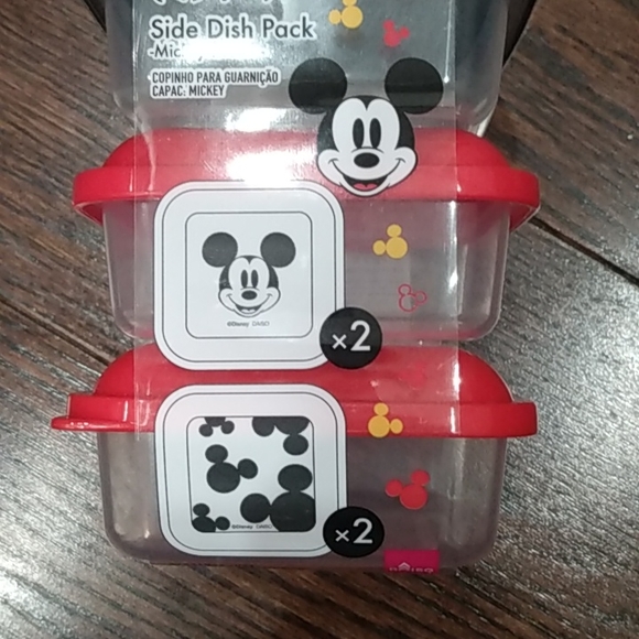 Disney Mickey Mouse 4 Side Dish Snack Container Pack - Picture 4 of 9